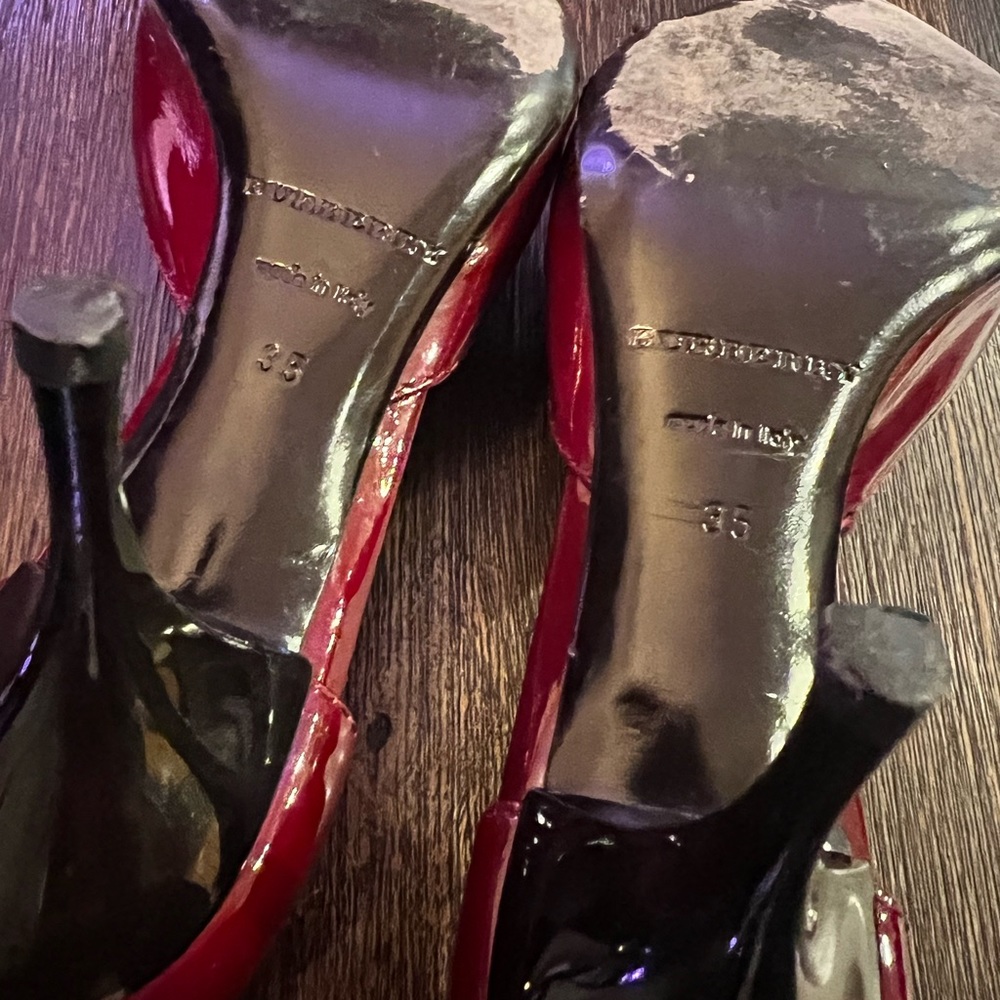 Burberry leather shoes burgundy - Picture 5 of 5